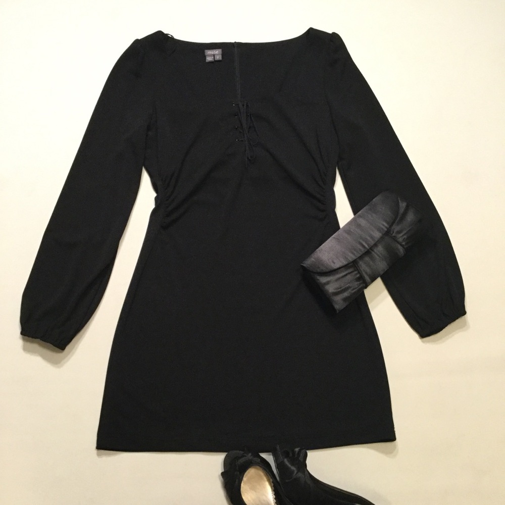 Muse Lace Up Mini Dress