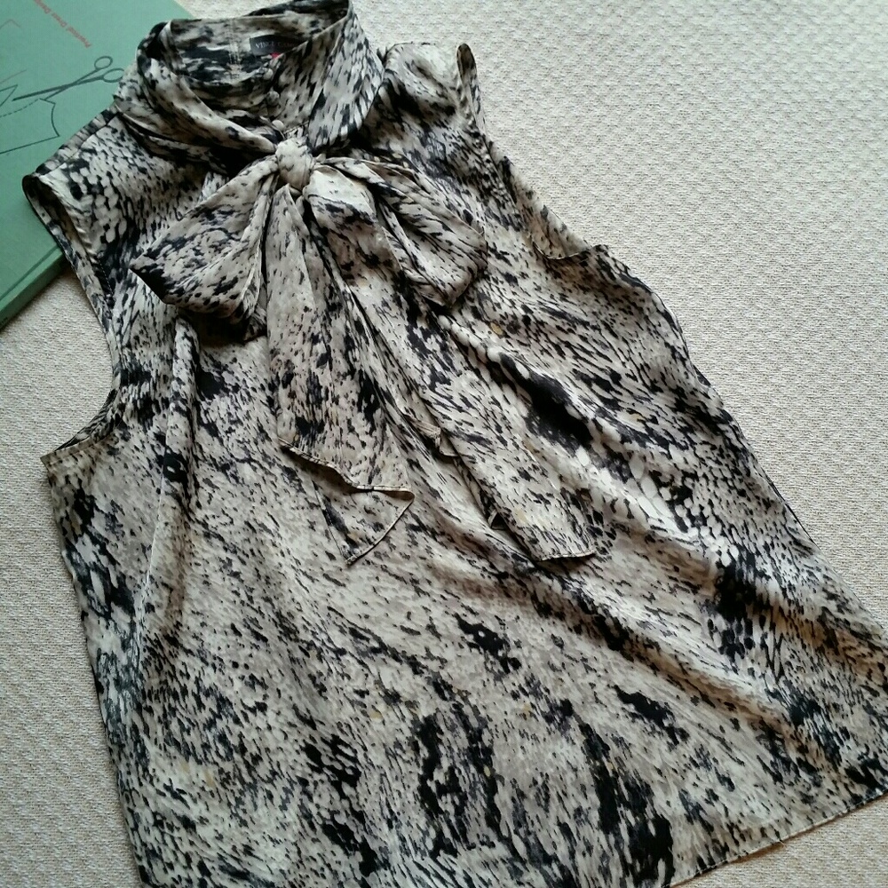 Vince Camuto Tie Sleeveless Blouse