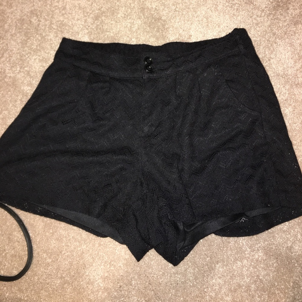 Black Lacey shorts