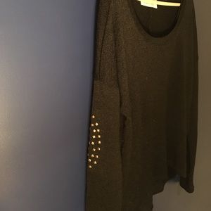 Semi sheer black top