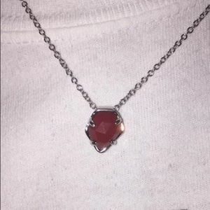 Mara Pendant Necklace Crimson