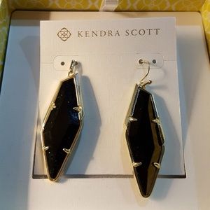 Kendra Scott Bexley black & gold earrings