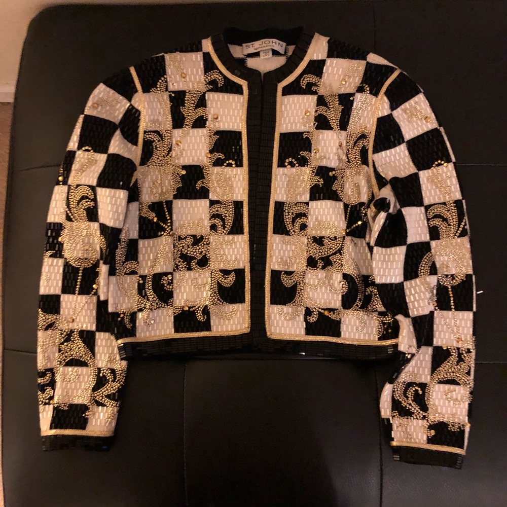 St. John Beaded sequins Cardigan