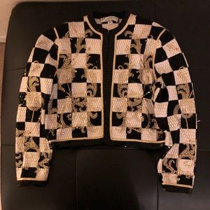 St. John Beaded sequins Cardigan