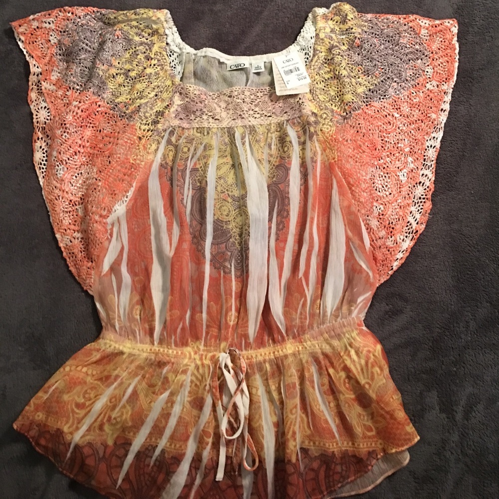 Cato blouse women’s size small NWT