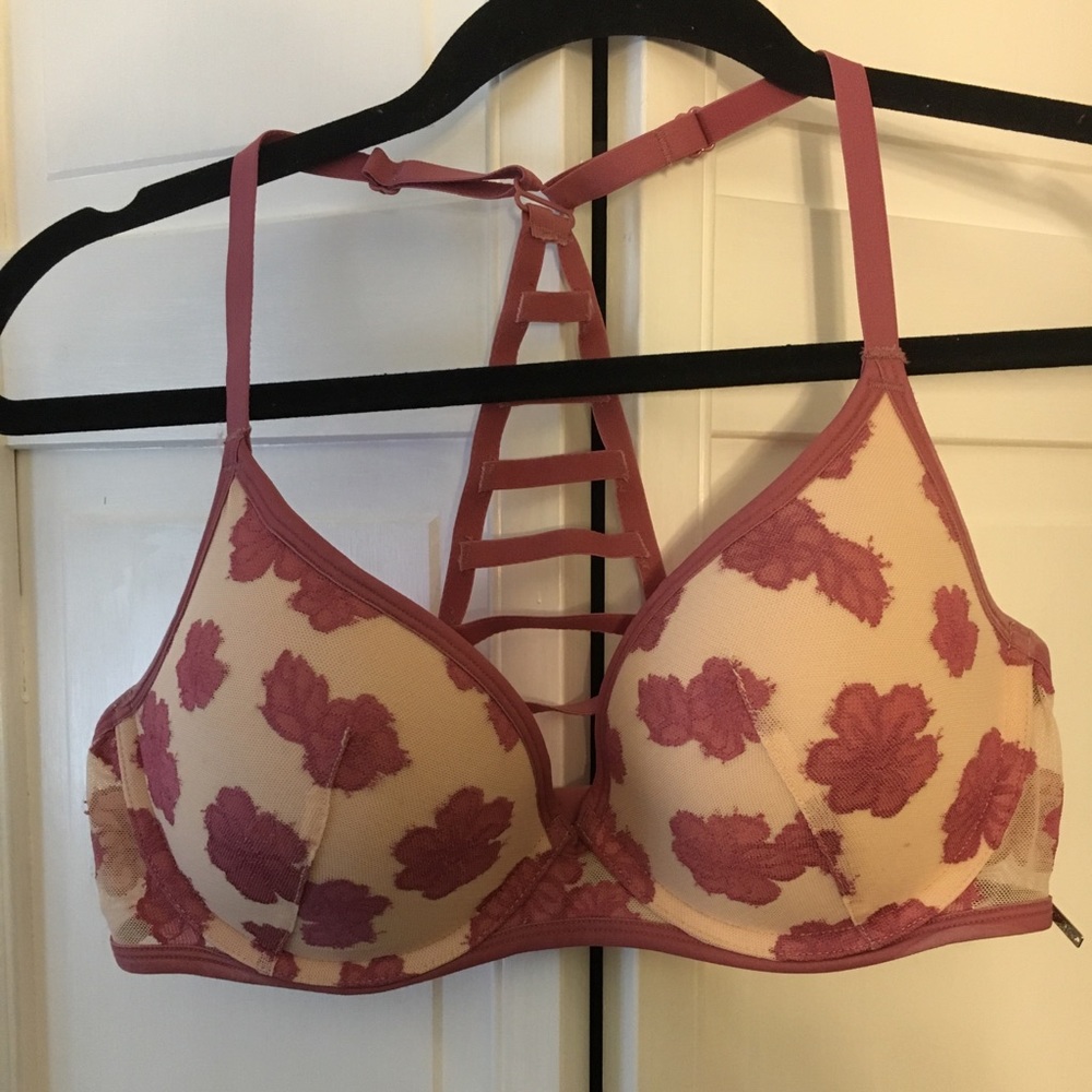 Pink racer back bra worn one time!
