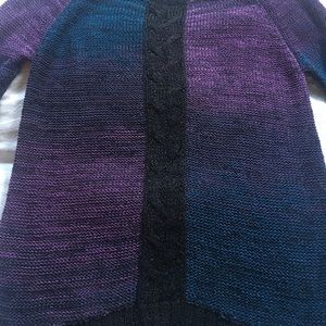 Vintage purple/blue/black ombré Sweater