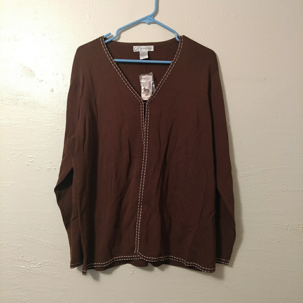 NWT plus size brown cardigan