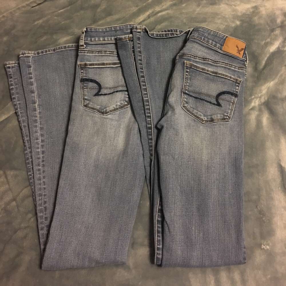 2pair American Eagle Skinny Kick Jeans size 2xlong