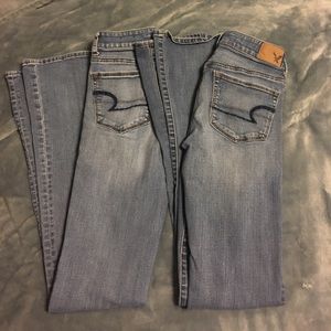 2pair American Eagle Skinny Kick Jeans size 2xlong