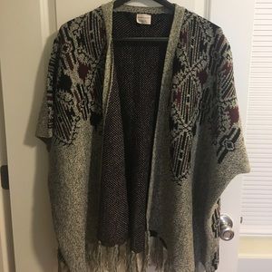 Melrose and Market Fringe Poncho