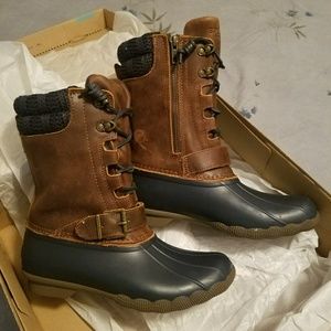 Sperry Saltwater Misty Duck Boots NIB