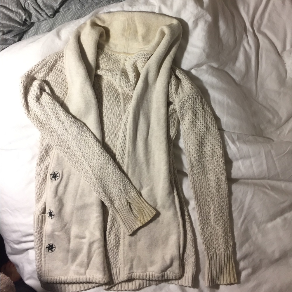 Lululemon Cream Cardigan