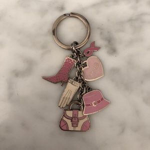 Breast Cancer Awareness Coach Key Chain