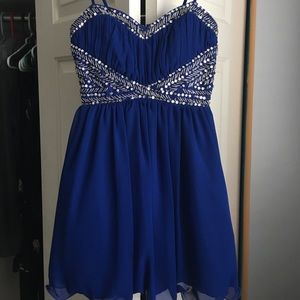 Blue Homecoming Dress