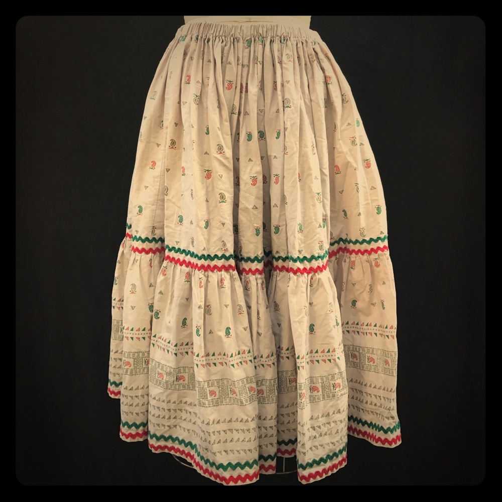 Vintage southwestern patio circle skirt