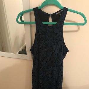 Express cocktail dress. Blue