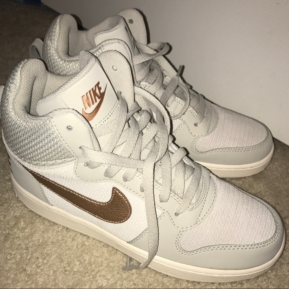 Nike Rose Gold High tops!