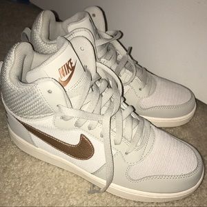 Nike Rose Gold High tops!