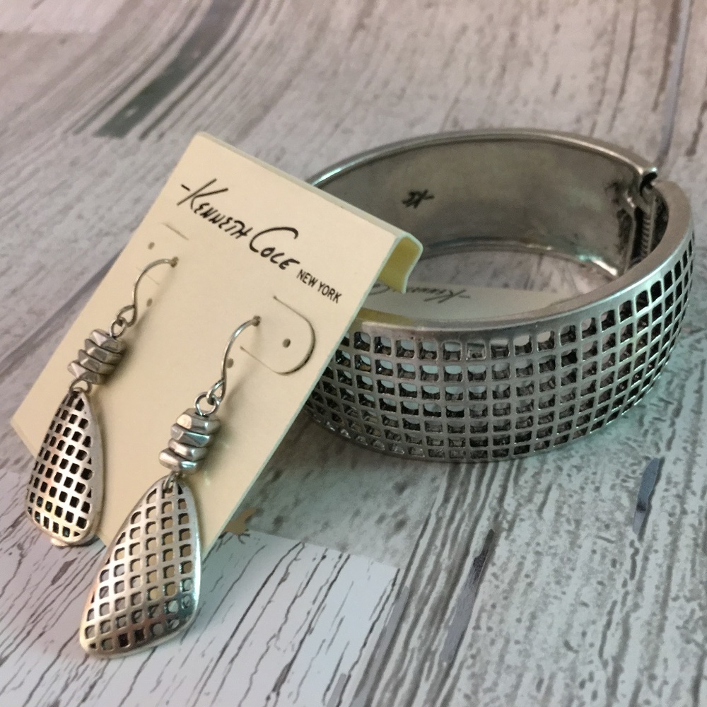 Kenneth Cole Geometric Cut Out Bracelet Set