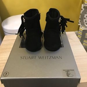 Infant fringe booties