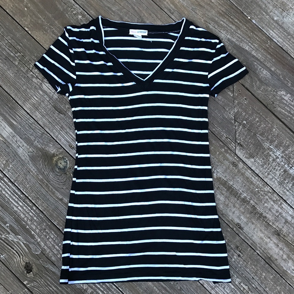 Black and White Striped Shirt Size Small