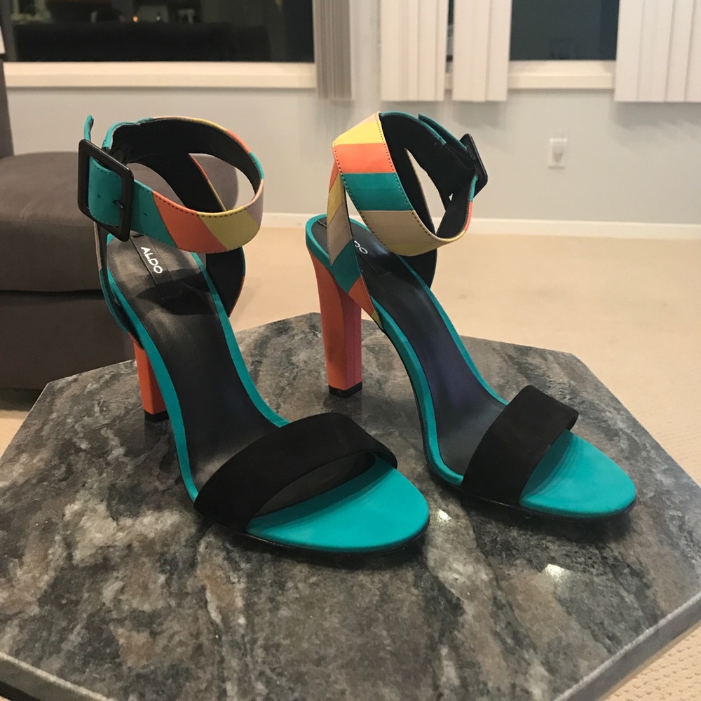 Aldo ankle strap heeled sandal