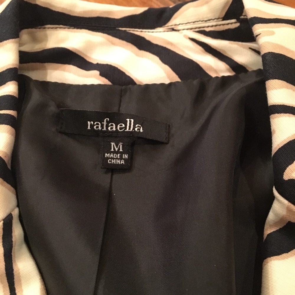 Rafaella zebra print blazer. Size M. - Picture 2 of 3