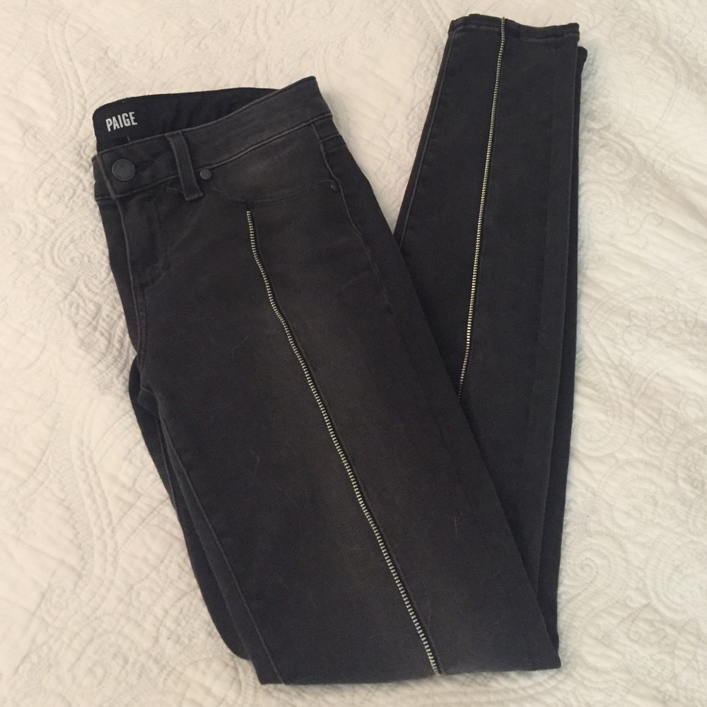 ✨SALE! PAIGE Zipper Detail Skinny Jeans