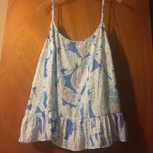 Lilly Pulitzer spaghetti strapped top