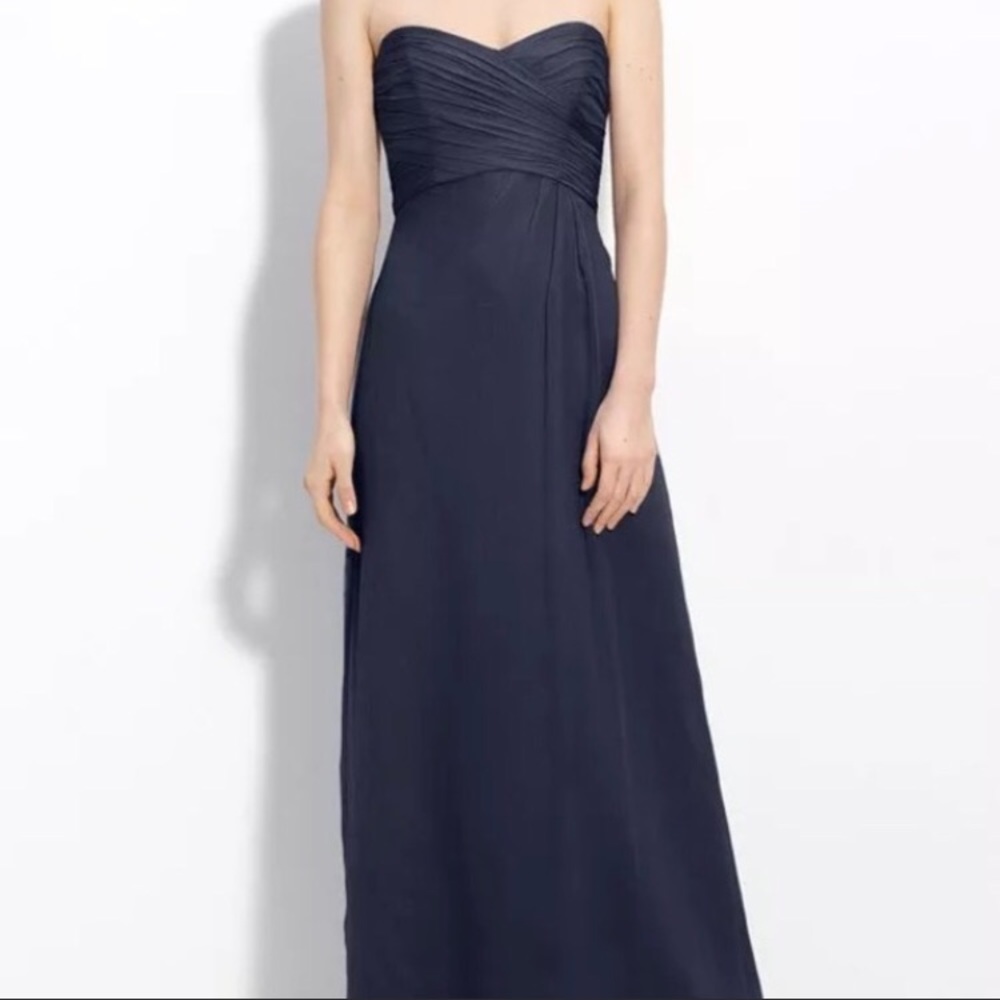 Amsale Navy Dress
