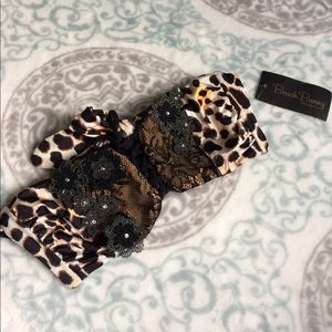 [BEACH BUNNY] Bikini Top Animal Print Strapless