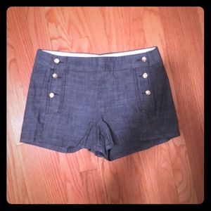 J Crew button front sailor shorts