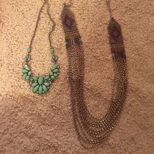 Beaded Boho Necklace duo