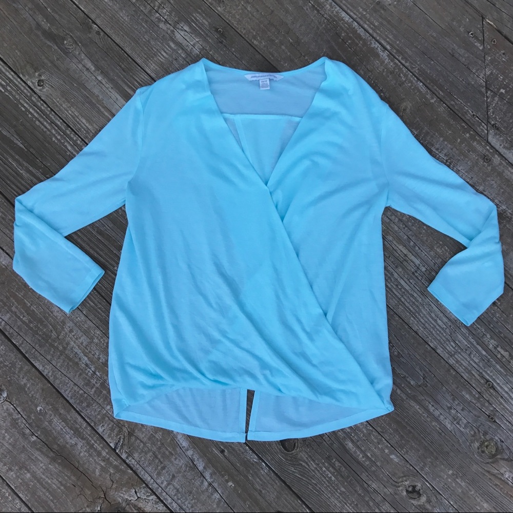 AEO Pastel Pale Blue Blouse