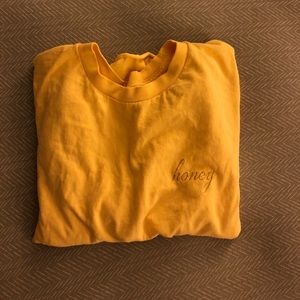 J. Galt One Size Crop Honey Tee