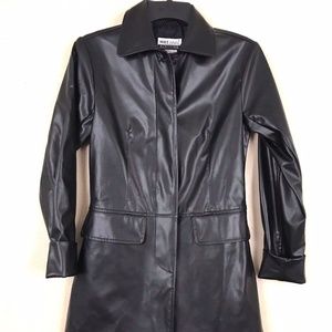 NWT Wet Seal Black Faux Leather Jacket/Coat Sz XS