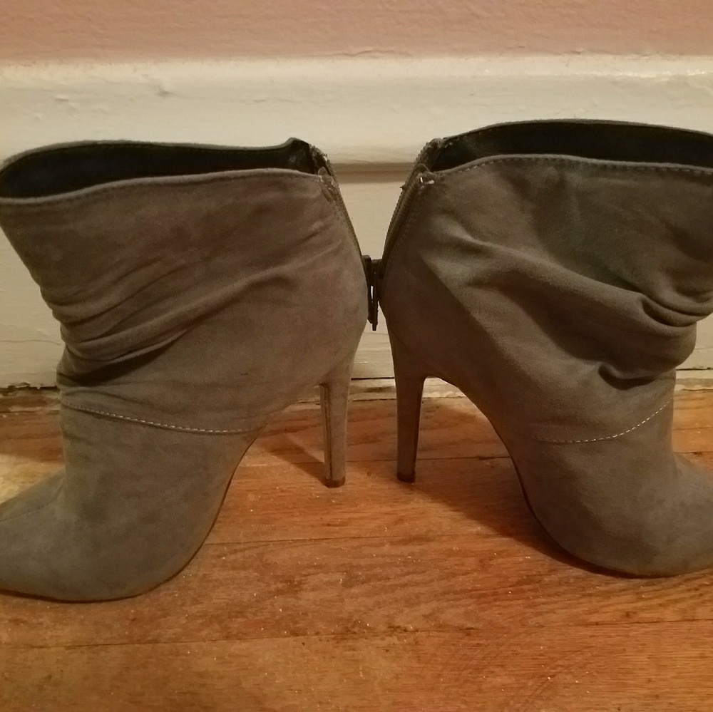 Gray Ankle Boots - Picture 3 of 6