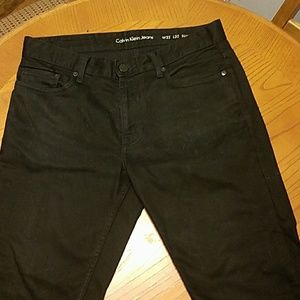 Pair of slim Black Calvin Klein Jeans