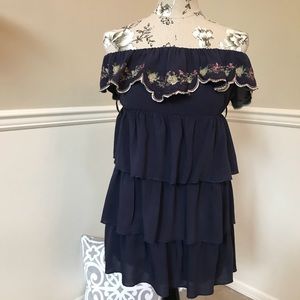 Strapless tiered top-  Size Medium