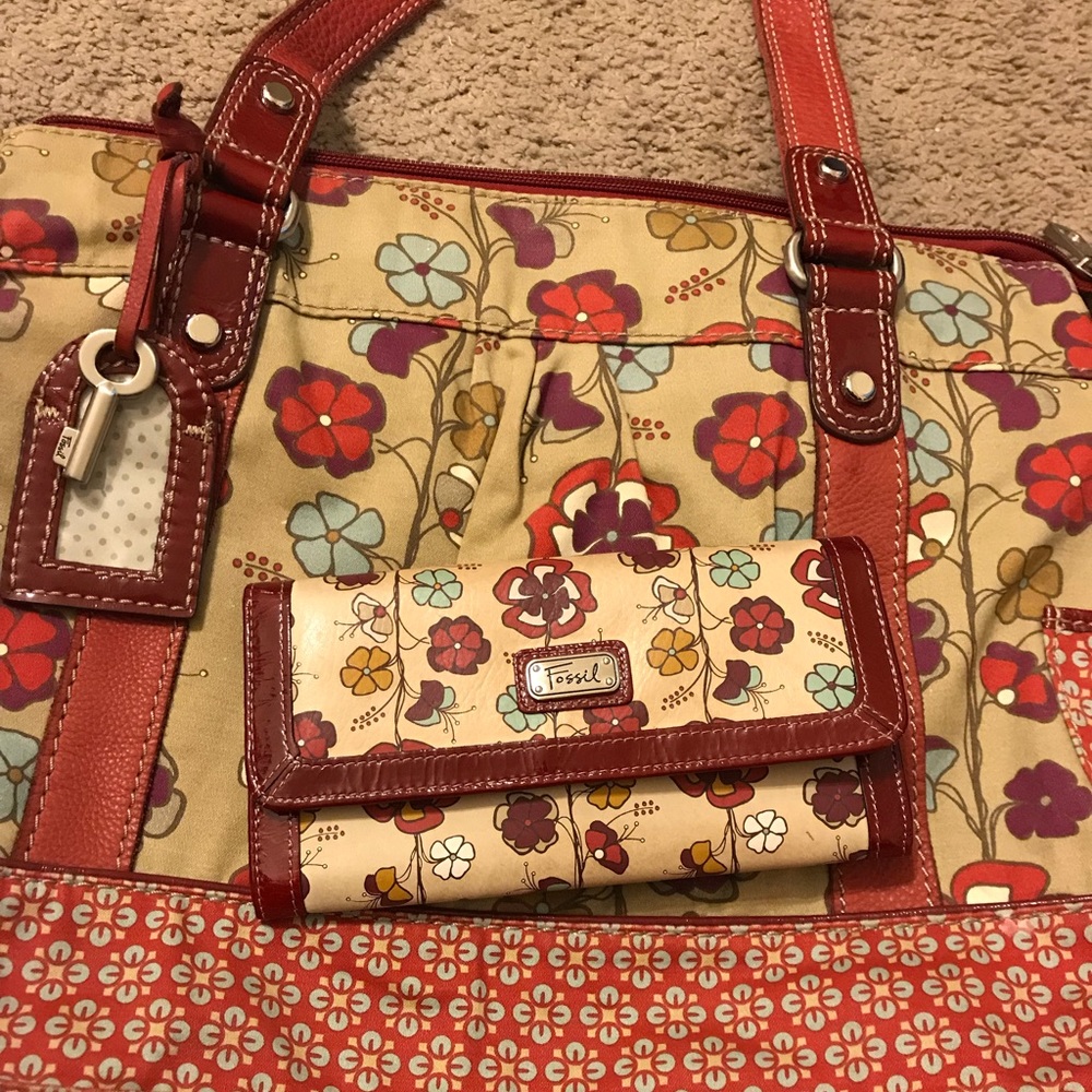 Fossil Tote and Wallet