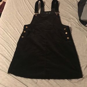 Boohoo corduroy pinafore dress