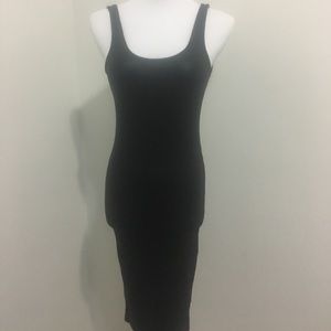 *SALE* Black Shiny BodyCon Dress