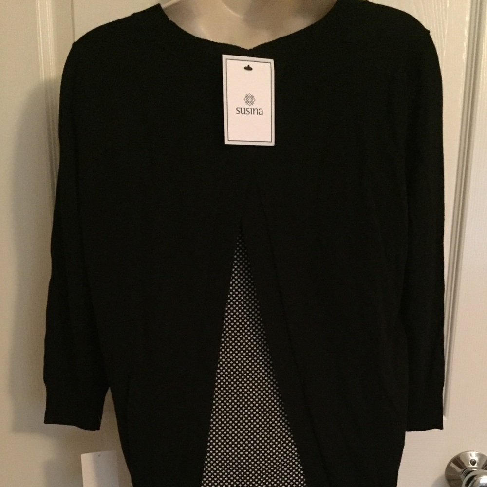 NWT Polls dot back sweater