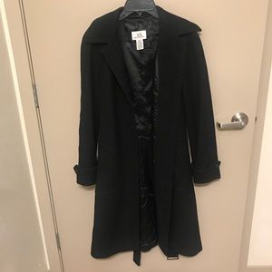 Armani Exchange Black Coat Small