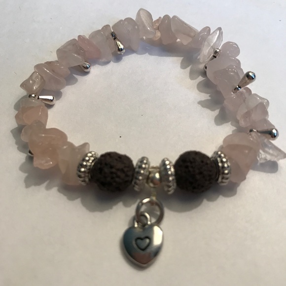 Aroma Therapy Rose Quartz Bracelet - Picture 3 of 4