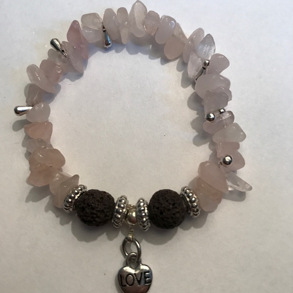 Aroma Therapy Rose Quartz Bracelet - Picture 4 of 4