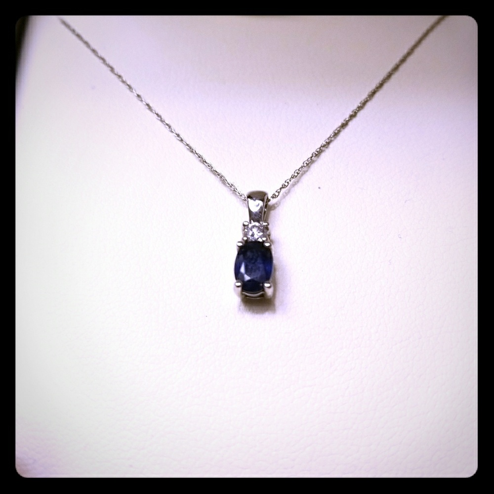 Fred Meyer Jewelers Blue Sapphire Necklace