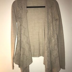 Tan Cardigan with accents