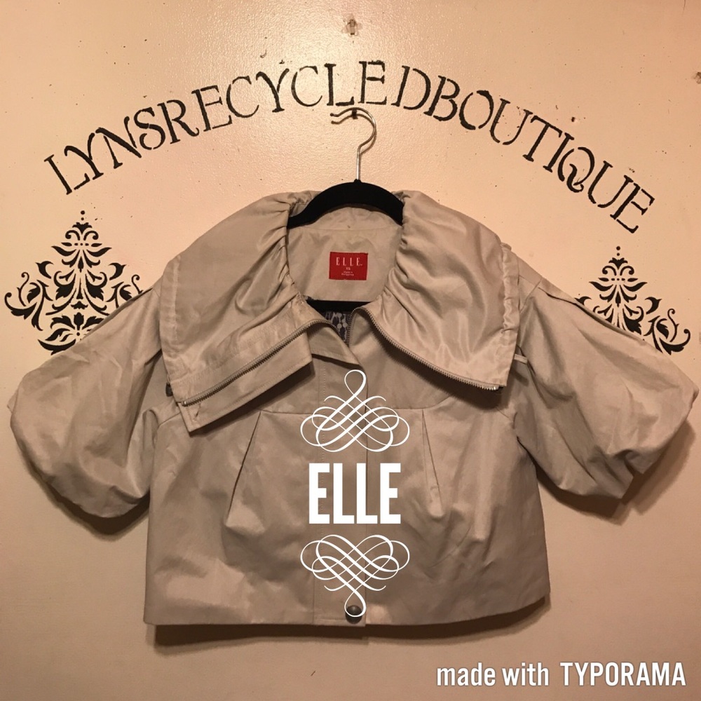 Elle Unique Cropped Coat! Size XS! ❤️
